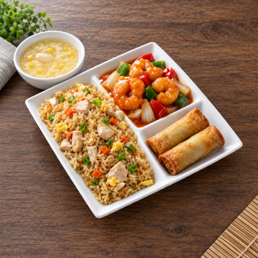 Chinese Prawn Chilli Combo