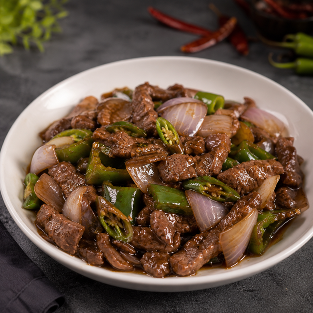 Chilli Beef with Onions
