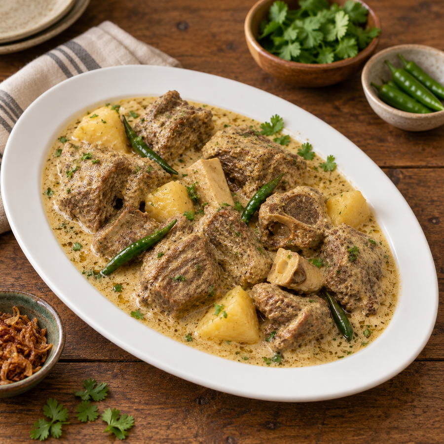 Beef Rezala