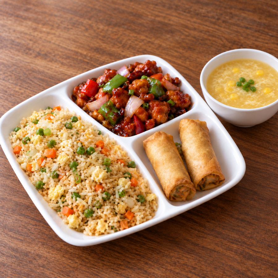 Chinese Chicken Chilli Combo