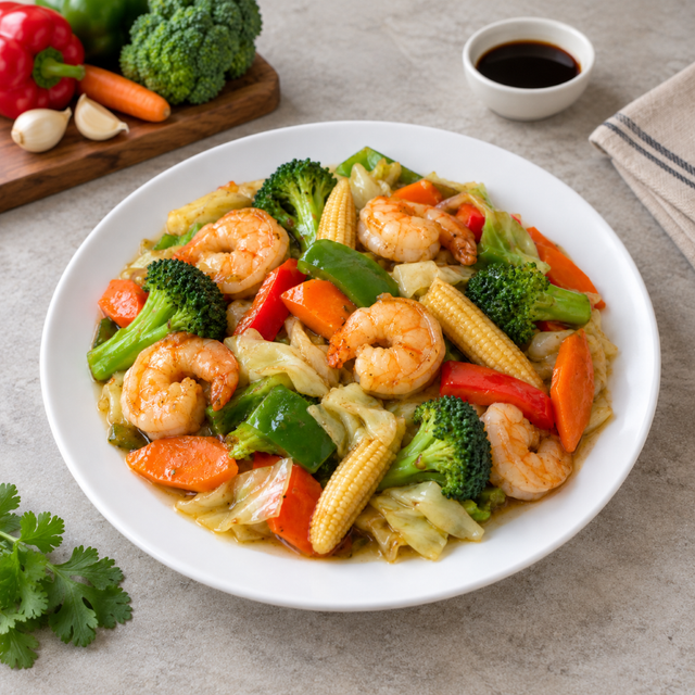 Prawns with Vegetables
