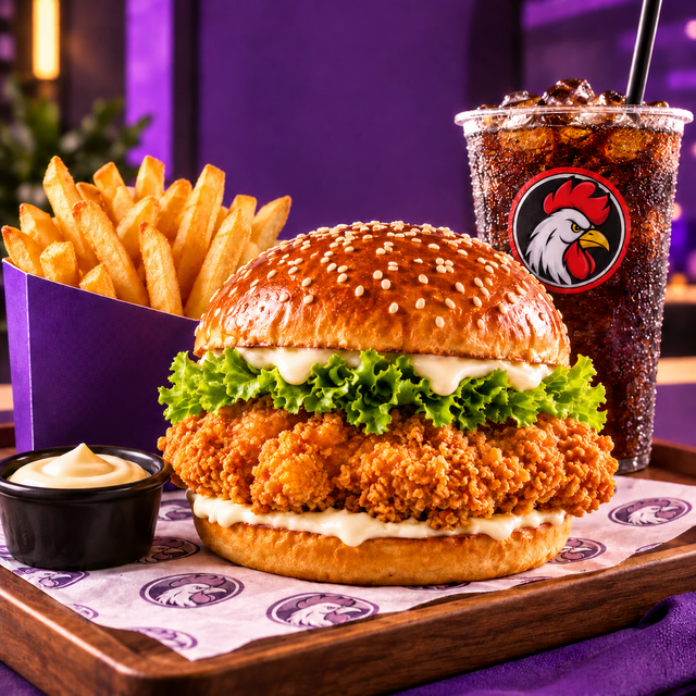 Crispy Chicken Burger Meal