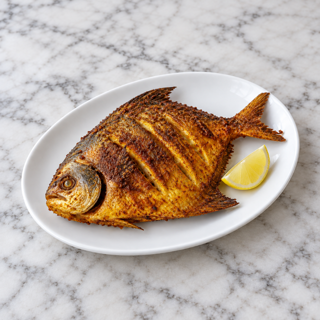 Fried Pomfret