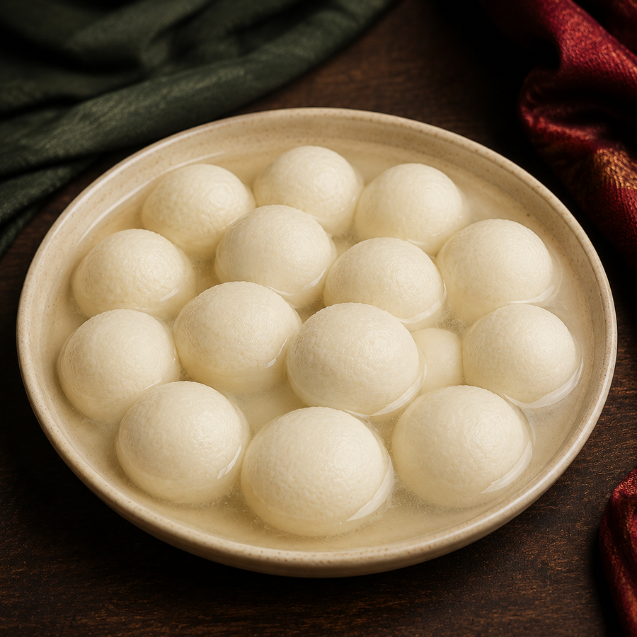 One kilogram serving of Sponge Roshogolla